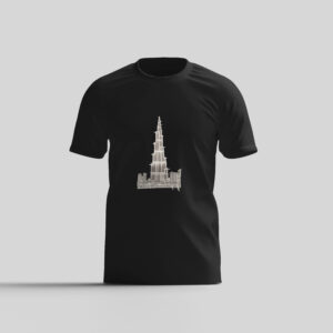LED Burj Khalifa T-Shirt | Light-Up Skyline Design | 220 GSM Premium Cotton